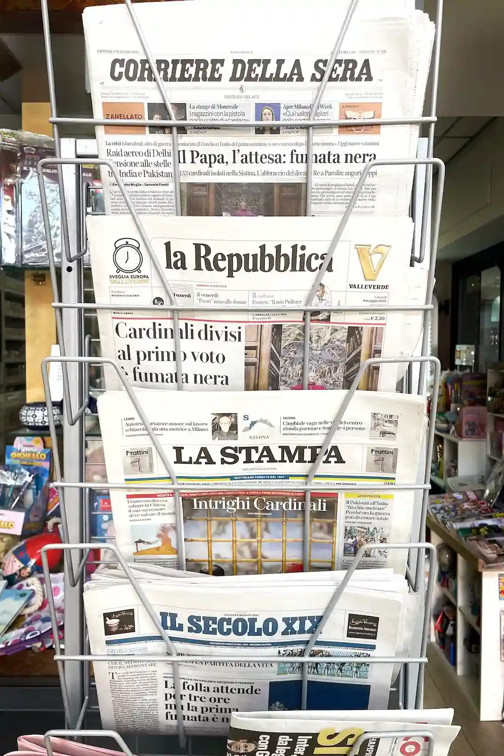 Italiaanse woorden in het nieuws tijdens de verkiezing van de nieuwe paus