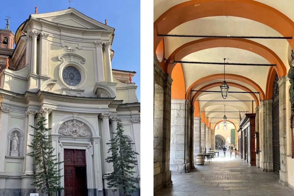 De stad Cuneo in Piemonte