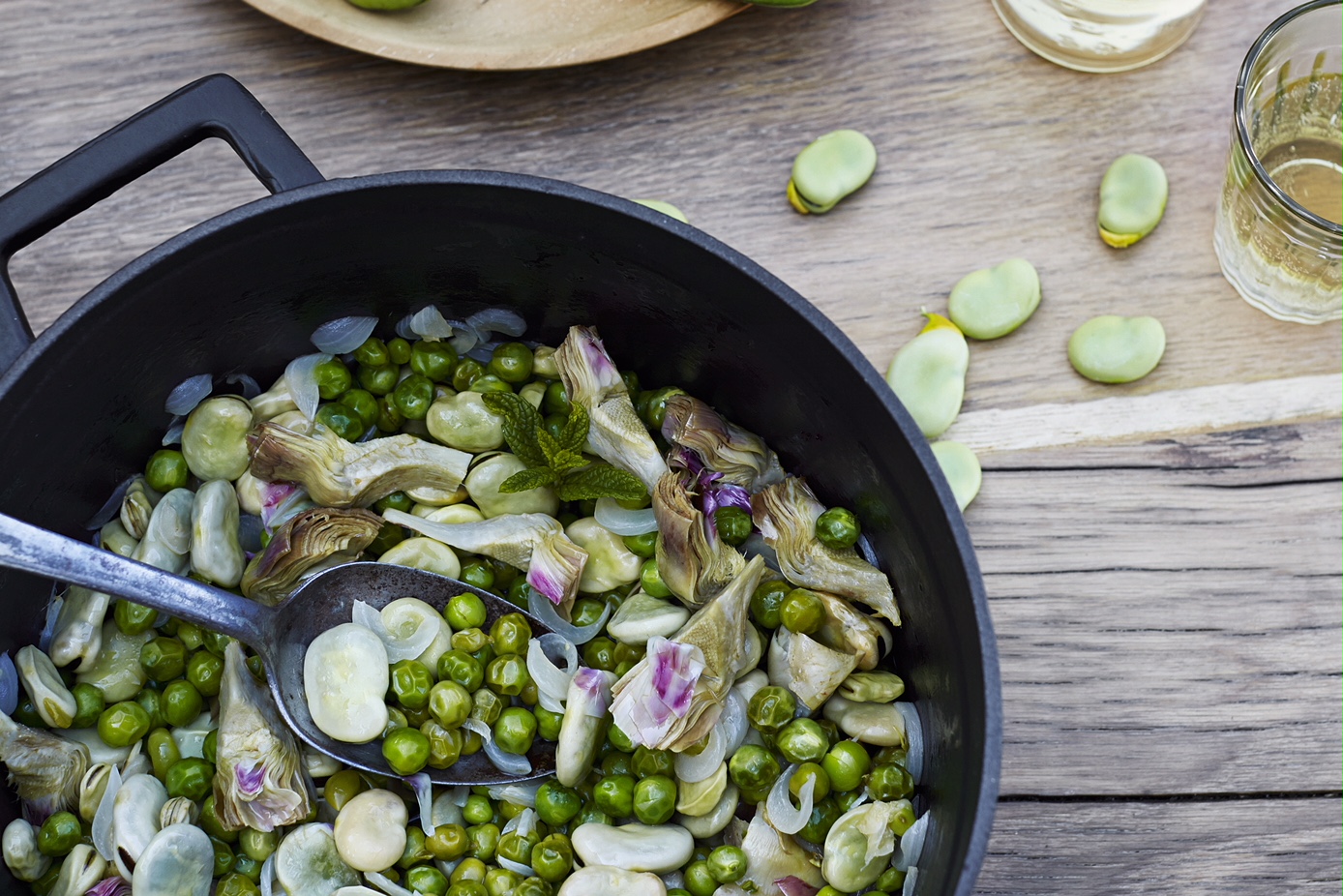 Recept voor het voorjaar: de vignarola van Giorgio Locatelli
