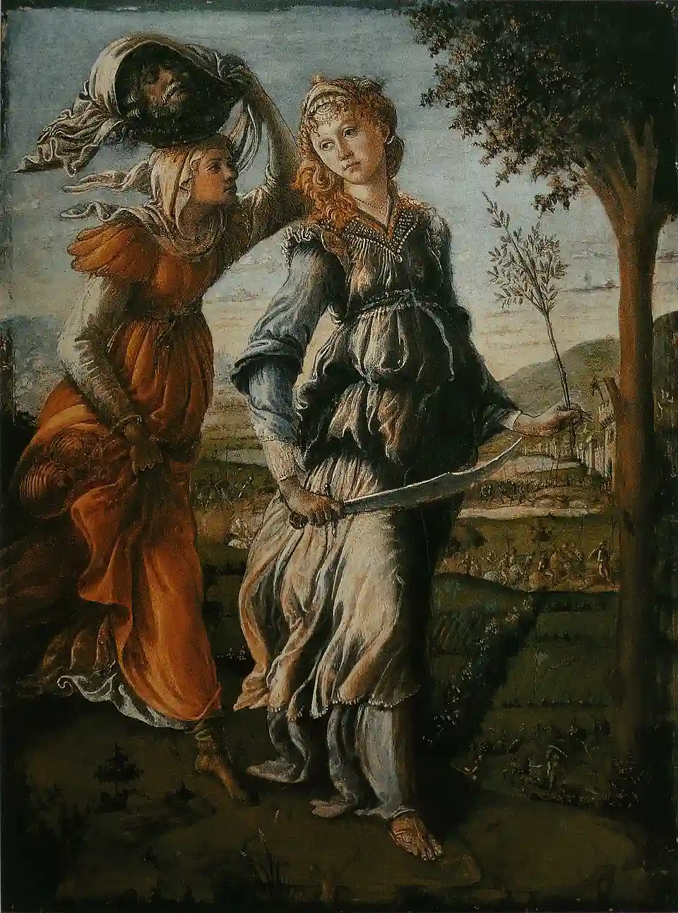 De terugkeer van Judith naar Bethulia, door Sandro Botticelli