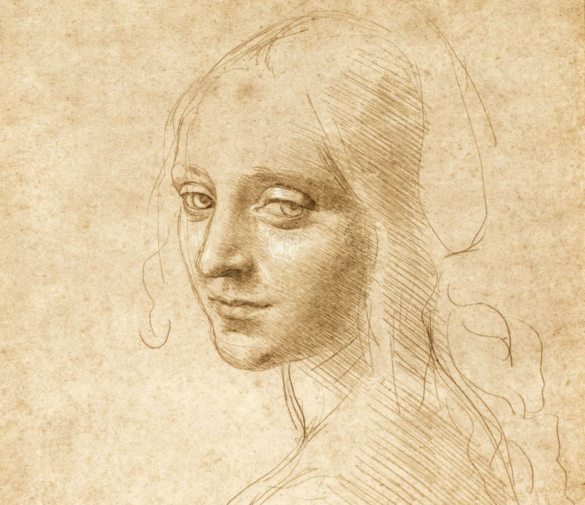 De karakteristieke koppen van Leonardo da Vinci