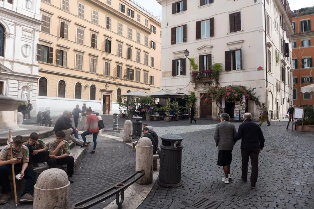 Piazza Madonna dei Monti in de wijk Monti in Rome