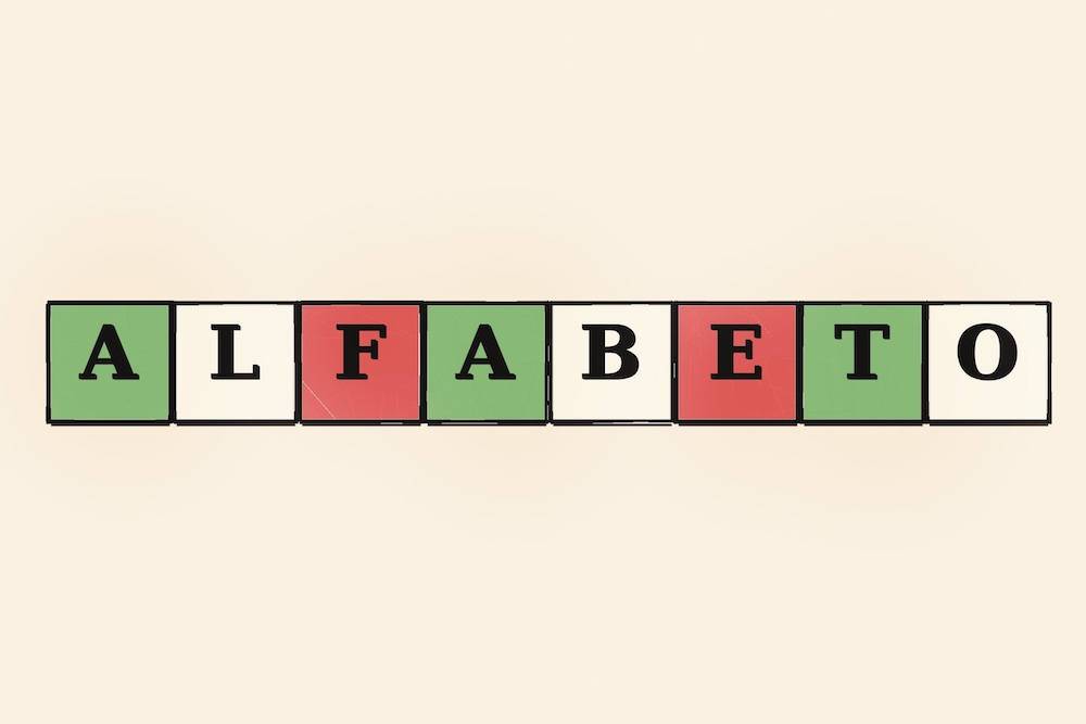 Het Italiaanse alfabet