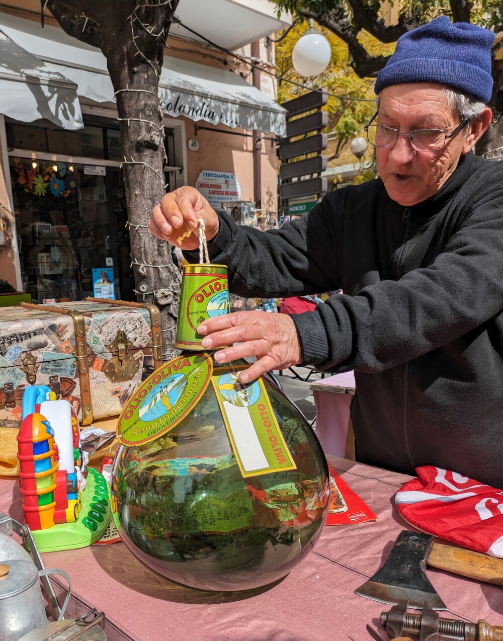 De cappellotto gedemonstreerd