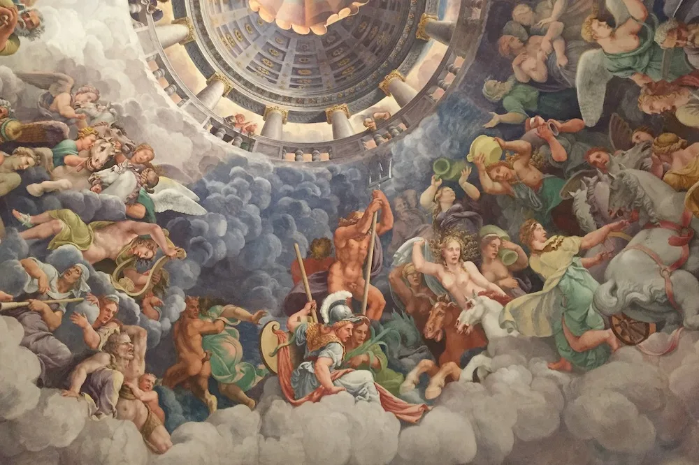 Kunst & musea in Italië – de Sala dei Giganti in het Palazzo Te in Mantova (Mantua)