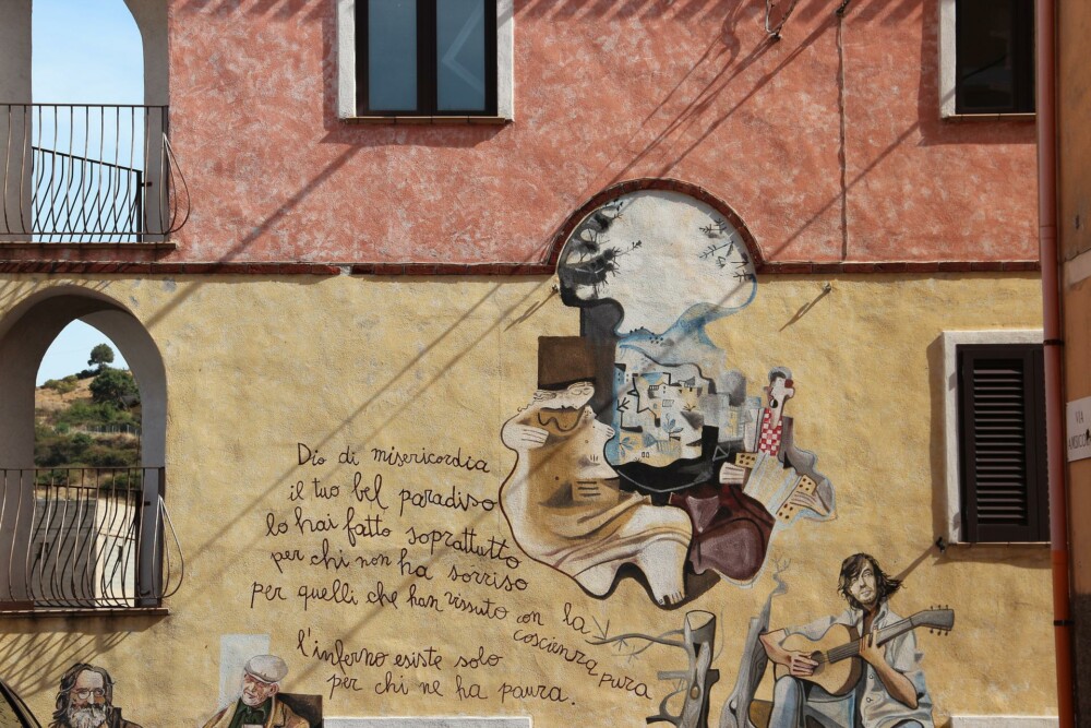 Murales in Orgosolo, Sardinië