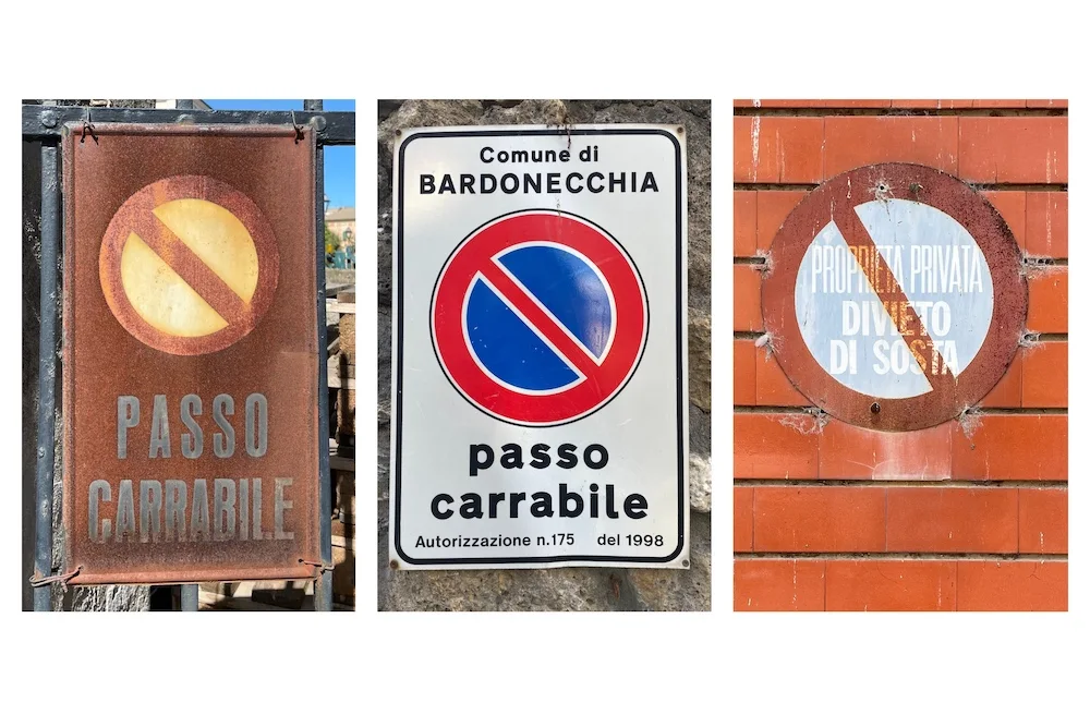 Verkeerstaal in Italië – van passo carrabile tot ZTL