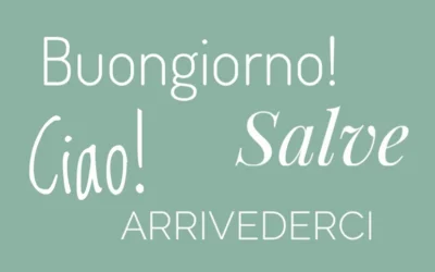 Ciao, buongiorno, salve – groeten in het Italiaans