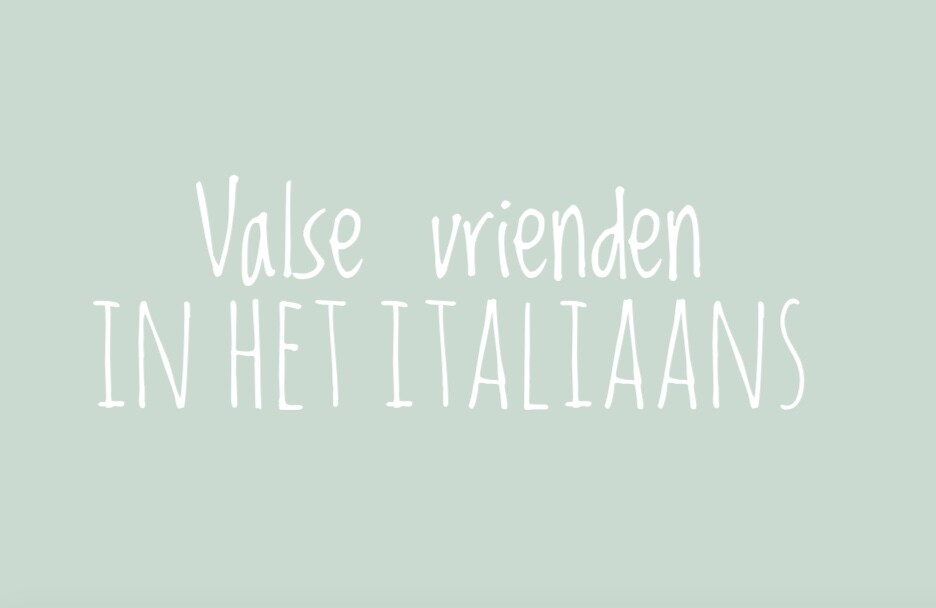 Spada, compasso, raro – valse vrienden in het Italiaans